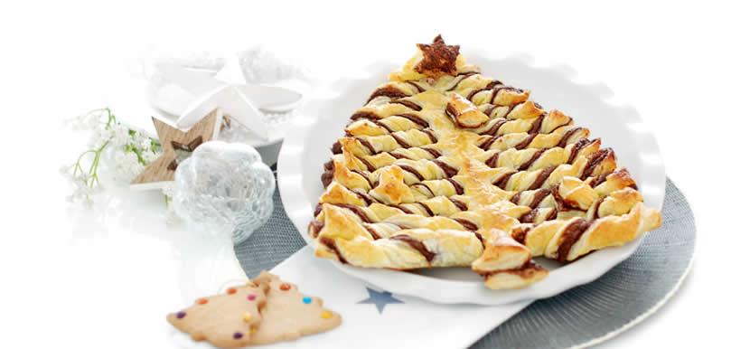 Árbol de navidad con tapas de empanadas